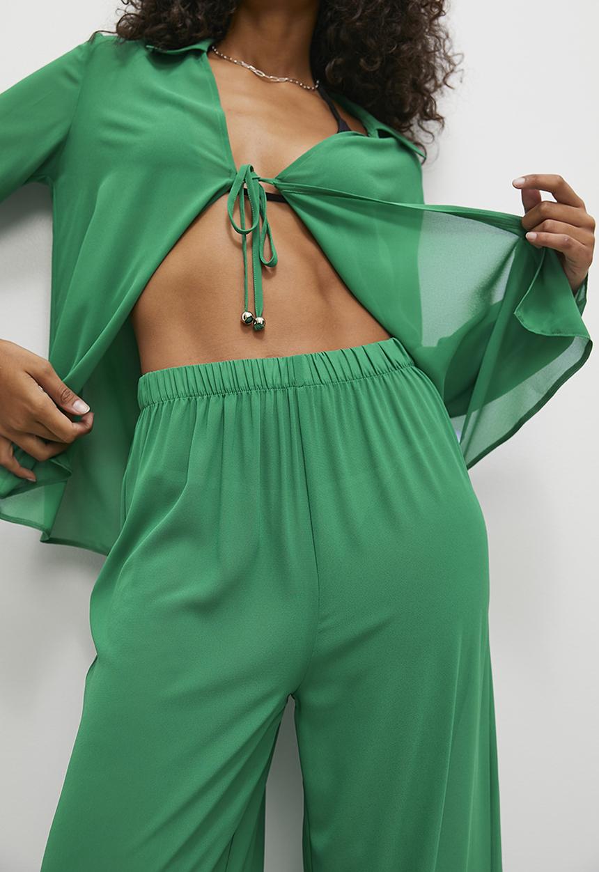 Superbalist - Wide leg cover up - bright green