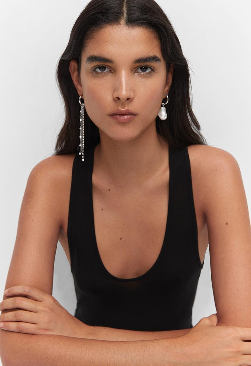MANGO - Earrings laila - silver