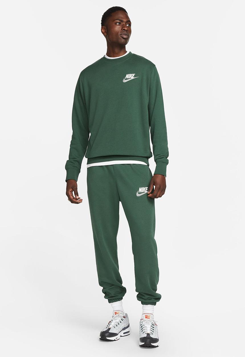 Nike - Nike Club+ French terry crew lbr sweatshirt - green 