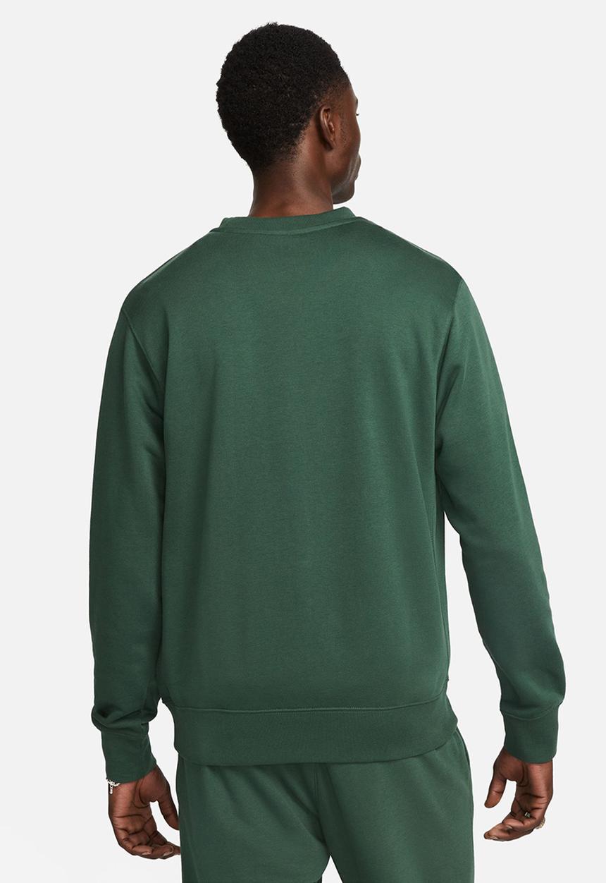 Nike - Nike Club+ French terry crew lbr sweatshirt - green 