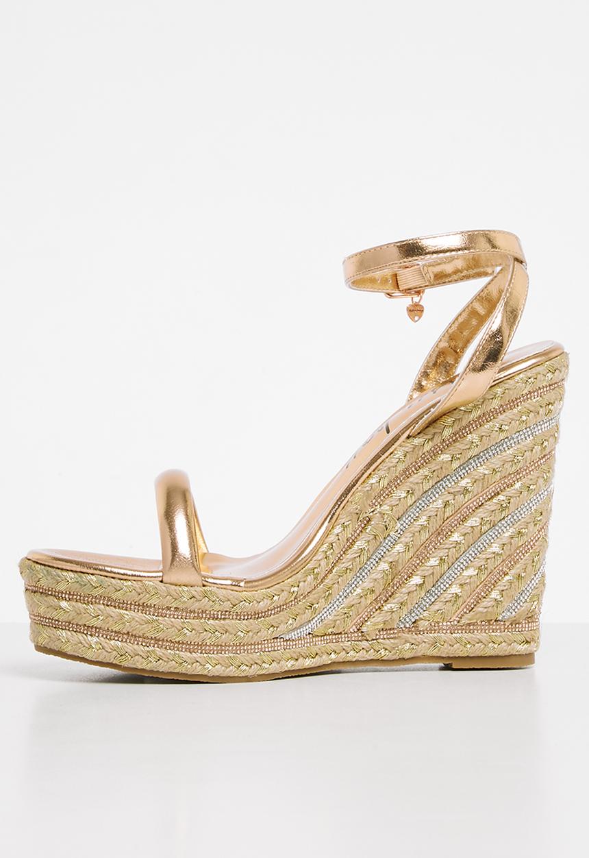 SISSY BOY - Hand picked platform wedge - rose gold