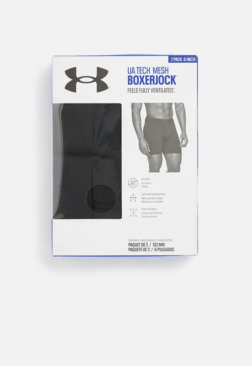 Under Armour - UA tech mesh 6 boxerjock - black