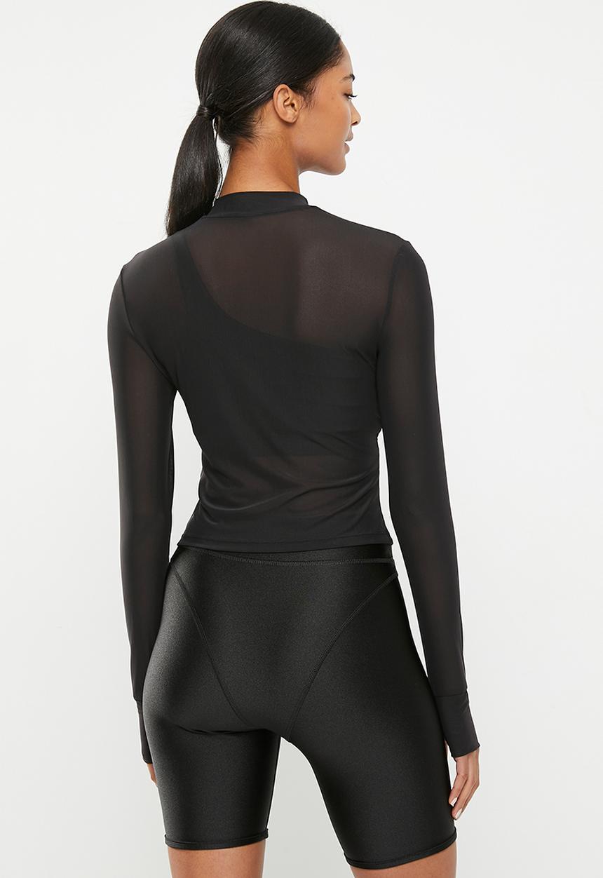 PUMA - Dare to long sleeve mock neck tee - puma black