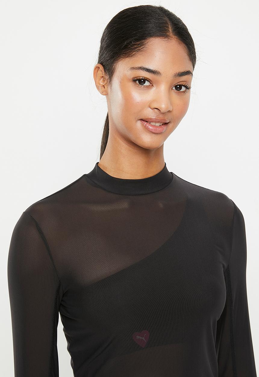 PUMA - Dare to long sleeve mock neck tee - puma black