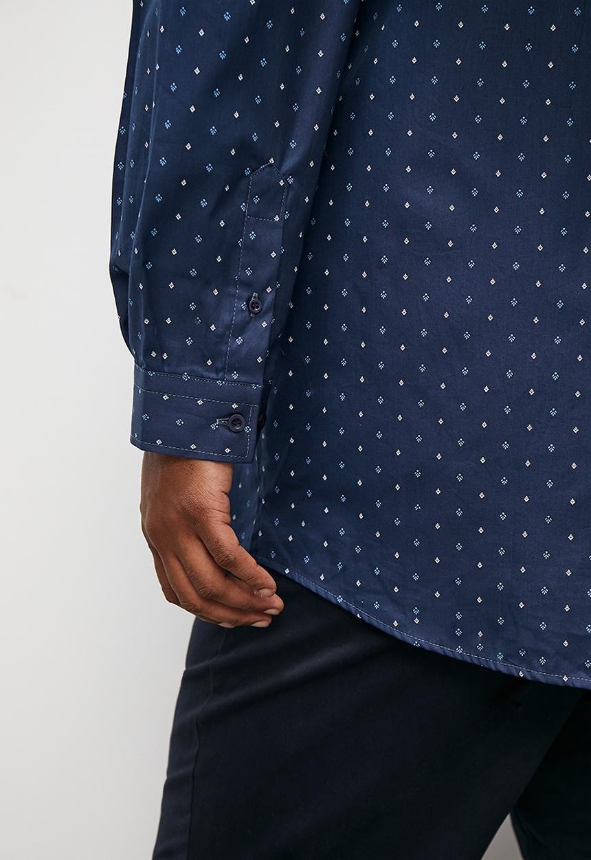 Superbalist - Plus all over print shirt - navy