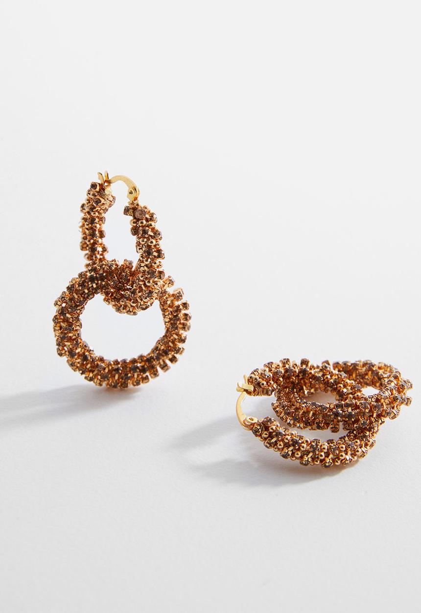 MANGO - Earrings linda - gold