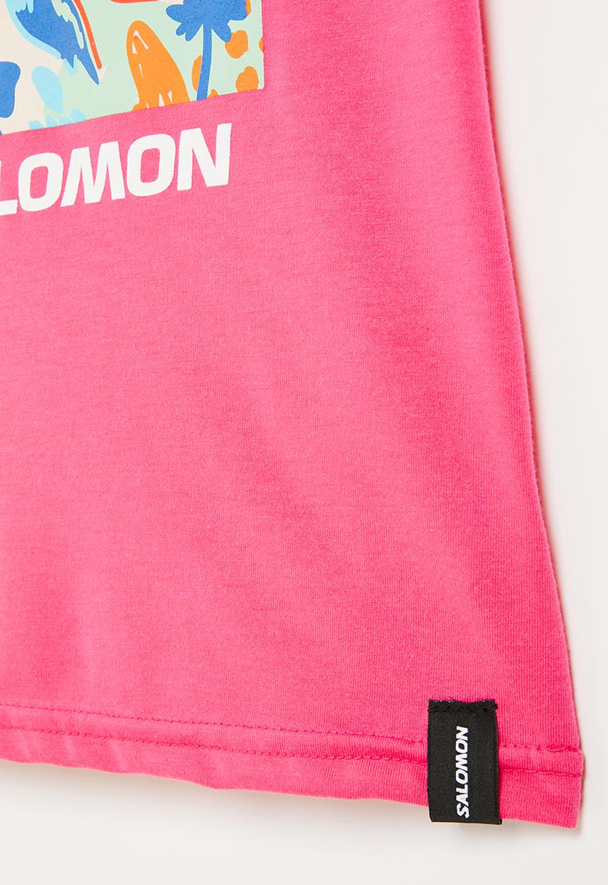 Salomon - In bloom short sleeve tee g - fandago pink