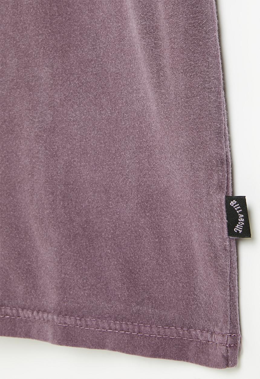 Billabong  - Boys throwback arch short sleeve - washed purple