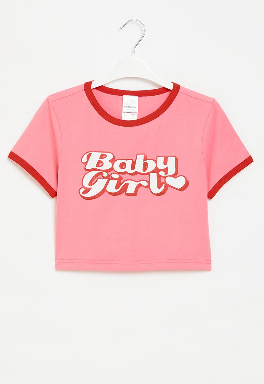 Pop Candy - Girls cropped tee - pink