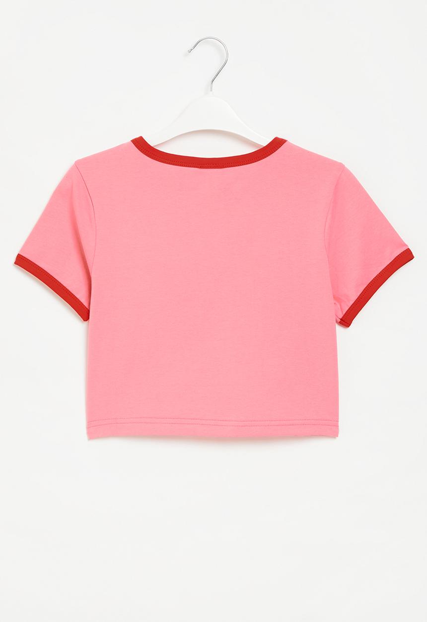 Pop Candy - Girls cropped tee - pink