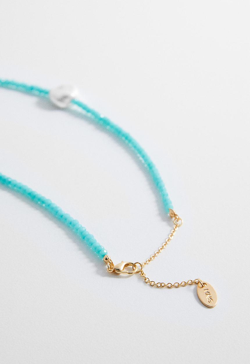 MANGO - Necklace luz - turquoise