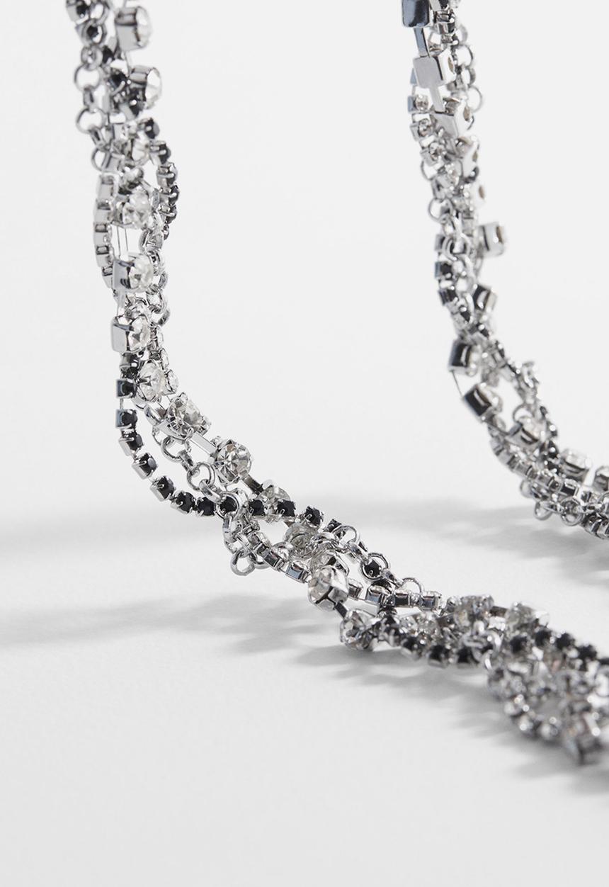 MANGO - Necklace lujan - silver