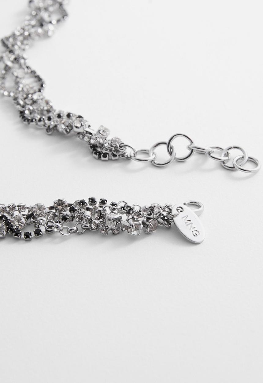 MANGO - Necklace lujan - silver