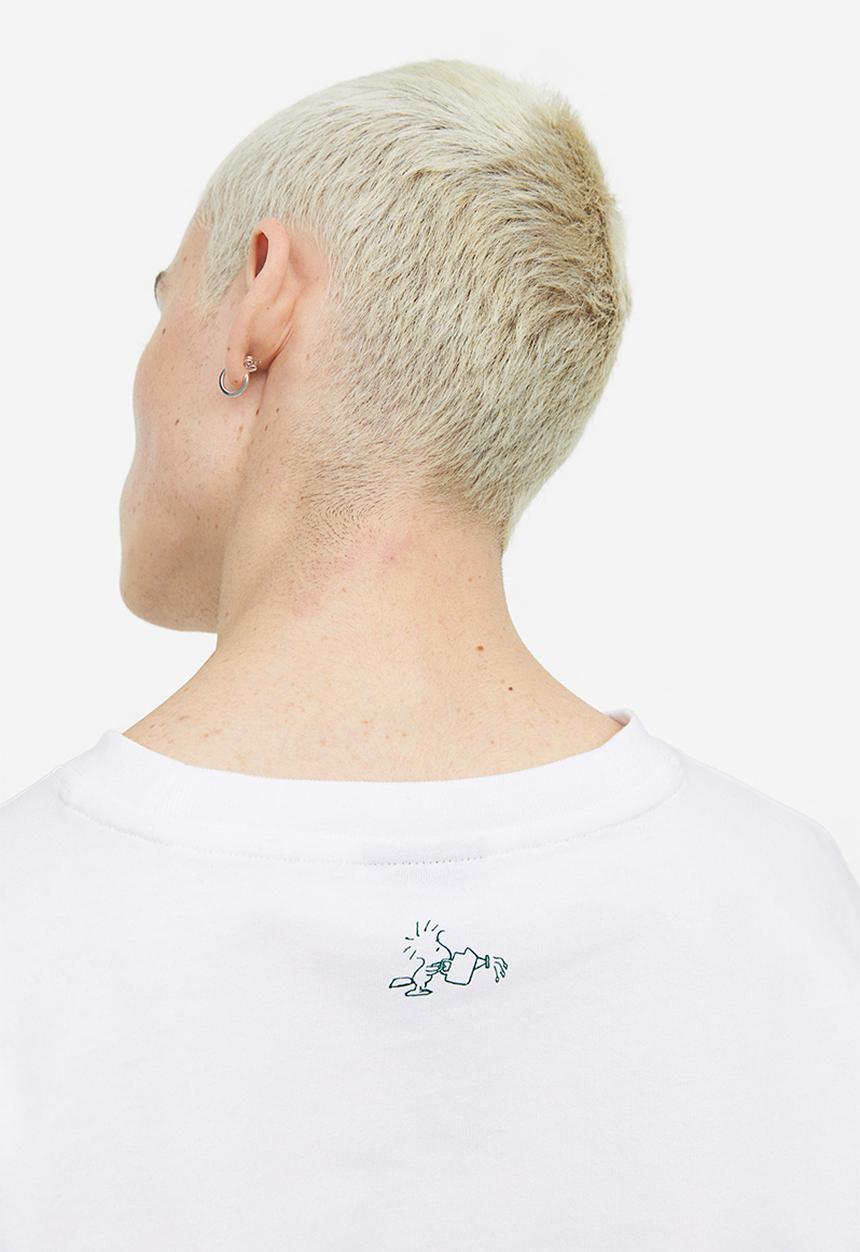 H&M - Oversized fit t-shirt - white/snoopy 