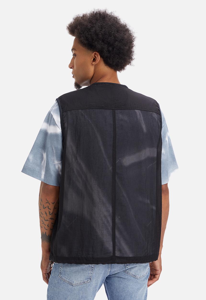 Calvin Klein - Mesh ripstop utility vest - ck black