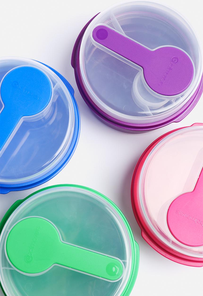Kitchen Craft - Multi-Layer Round Lunch Box 