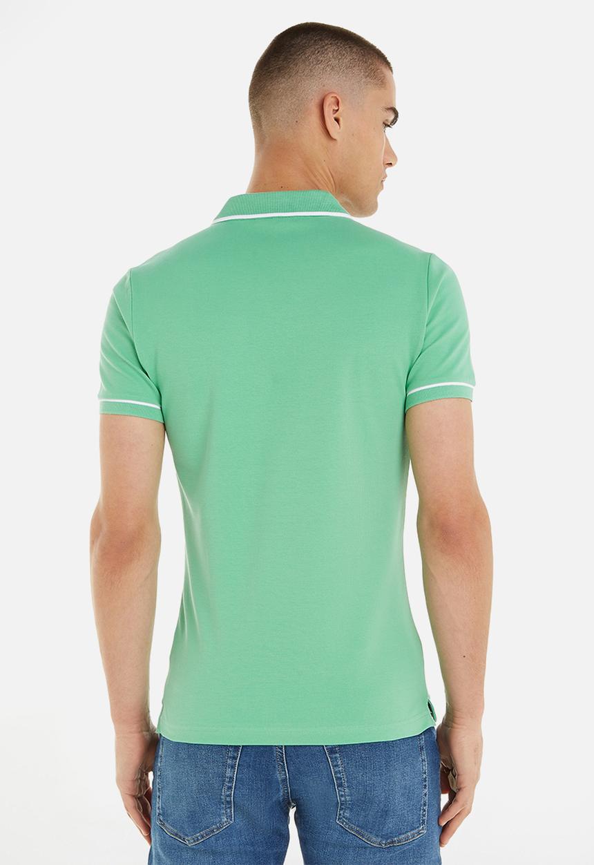 Calvin Klein - Tipping slim polo - neptunes wave