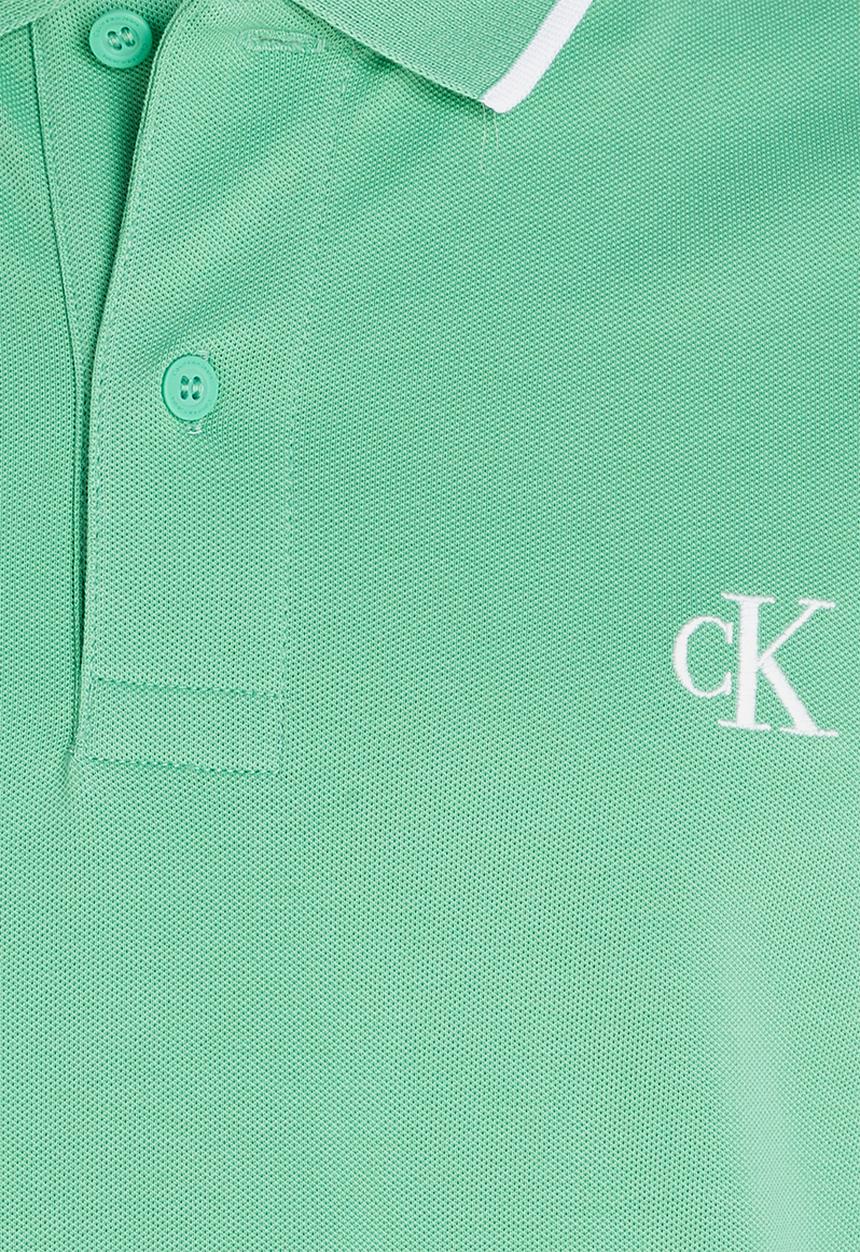 Calvin Klein - Tipping slim polo - neptunes wave