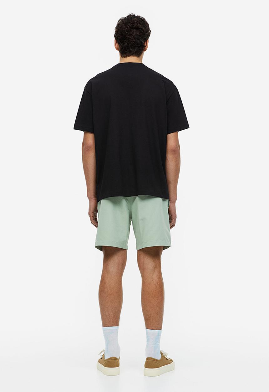 H&M - Relaxed fit printed t-shirt - black/connect 