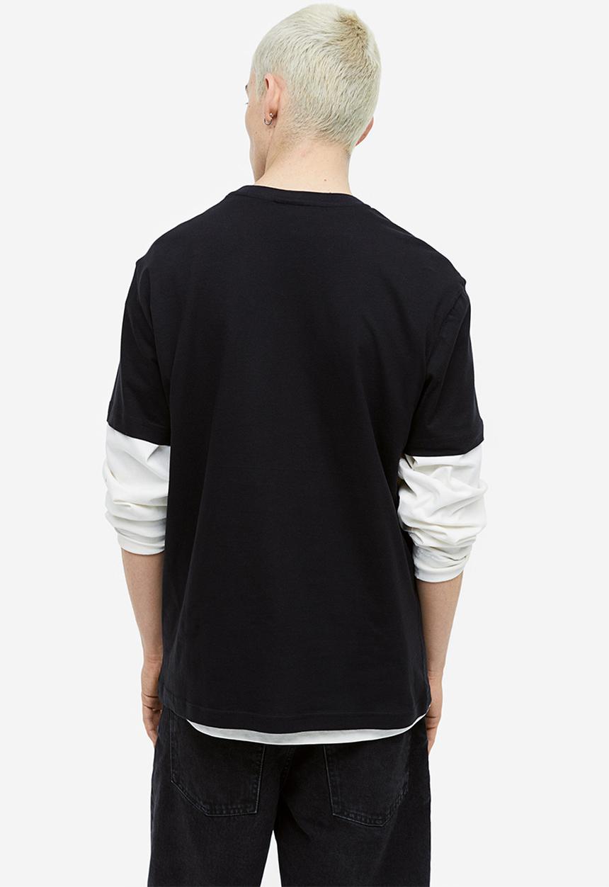 H&M - Regular fit t-shirt - black/the rolling stones 