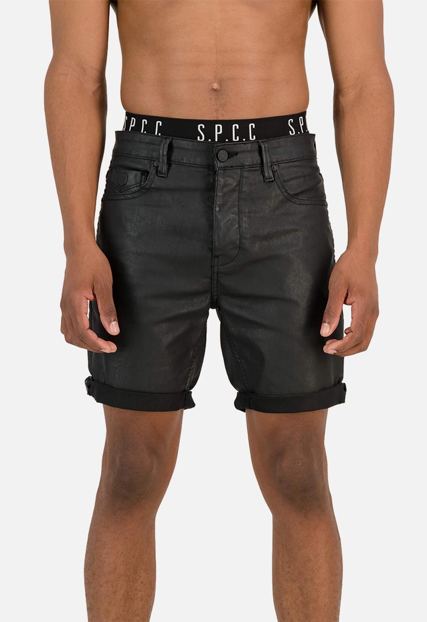 S.P.C.C - Black mamba denim short  - black
