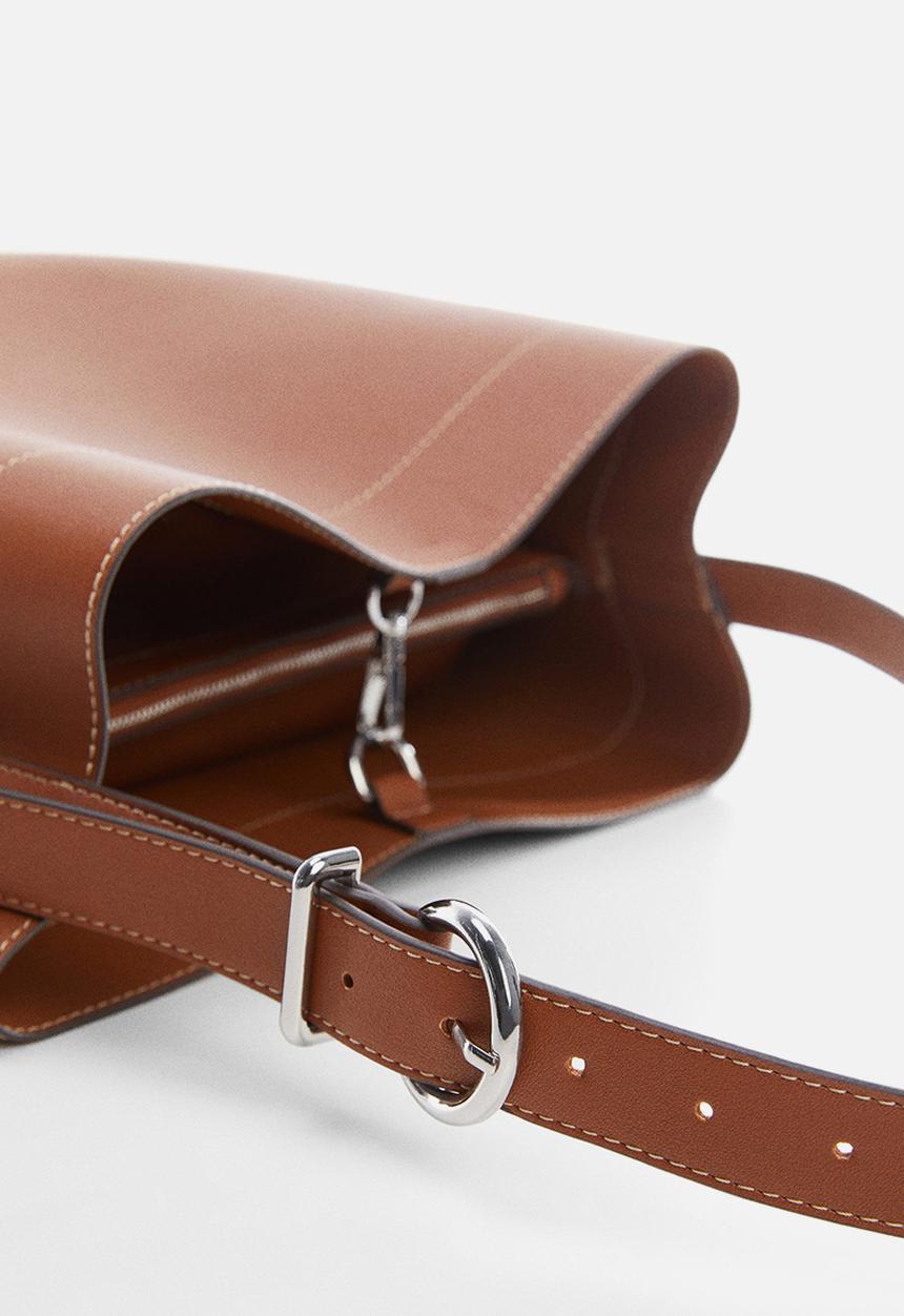 MANGO - Bag ophelia - medium brown