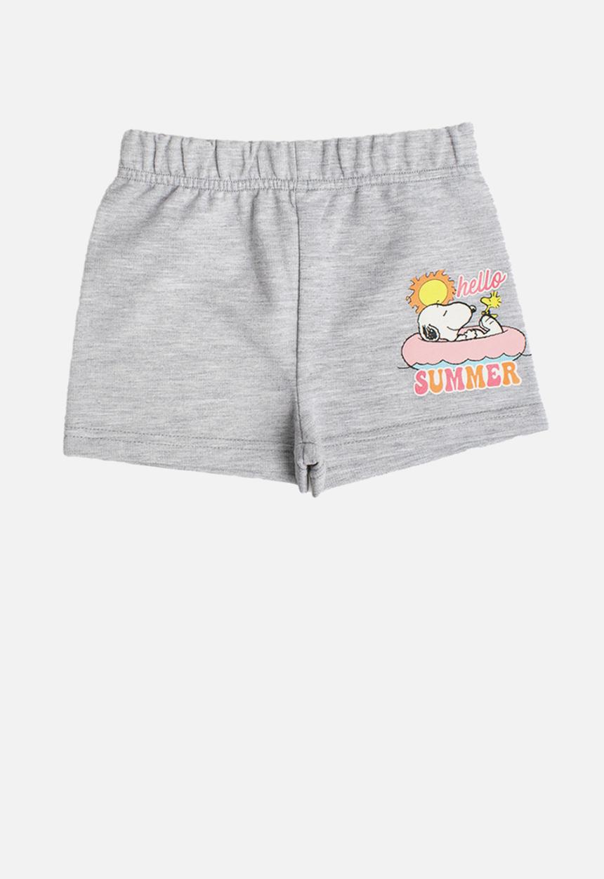 Character Group - Snoopy fleece shorts - grey
