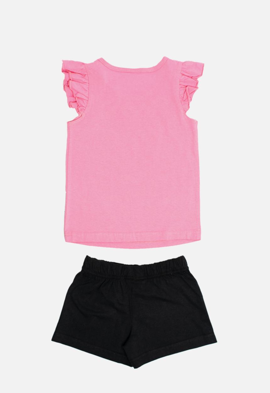 Character Group - Barbie short sleeve pj set - pink