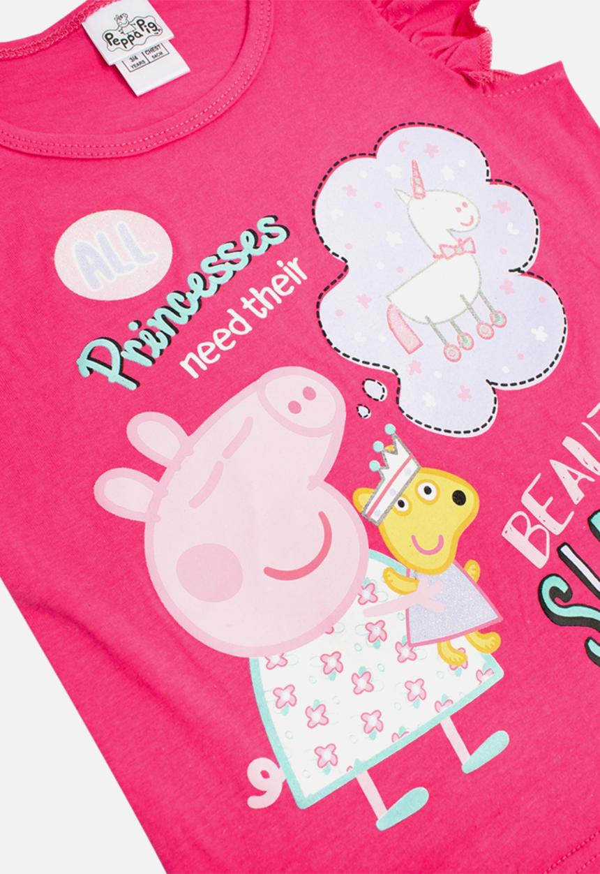 Character Group - Peppa pig short sleeve  pj set - pink