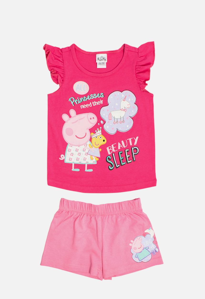 Character Group - Peppa pig short sleeve  pj set - pink