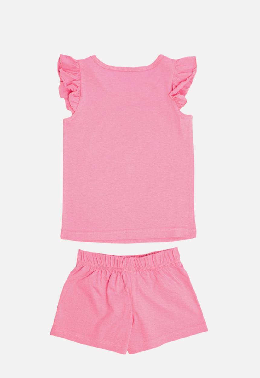 Character Group - Snoopy short sleeve  pj set - pink