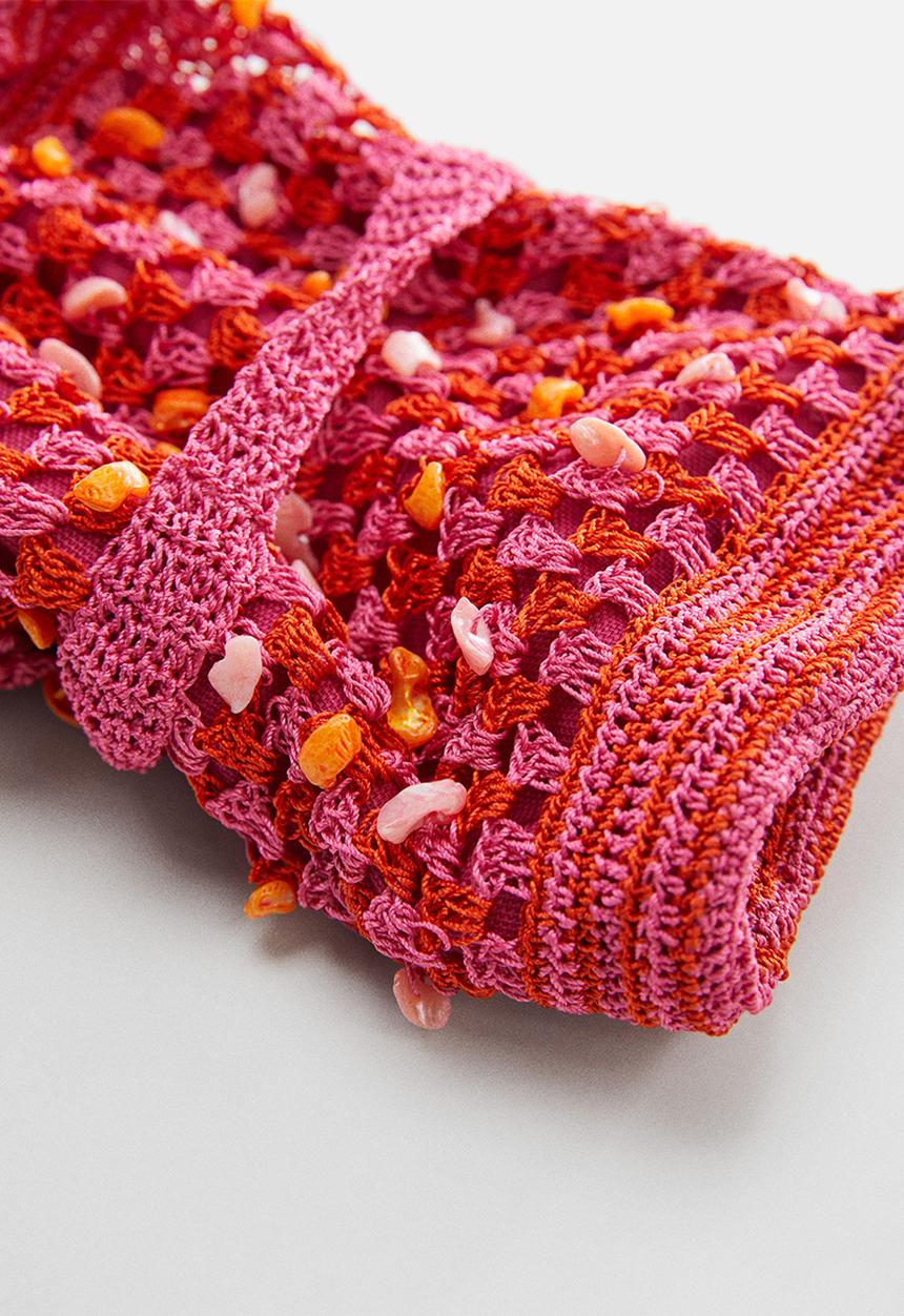 MANGO - Bag moris - pink