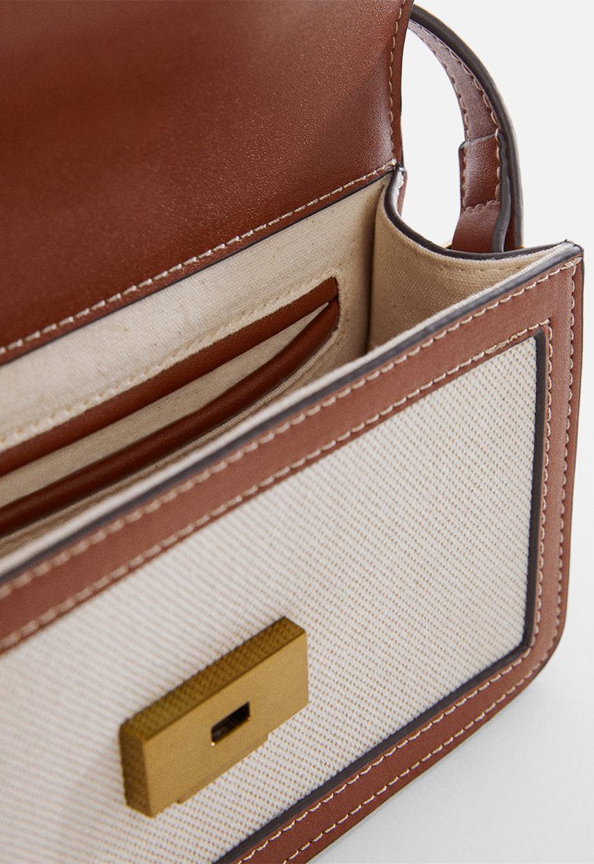 MANGO - Bag german - medium brown
