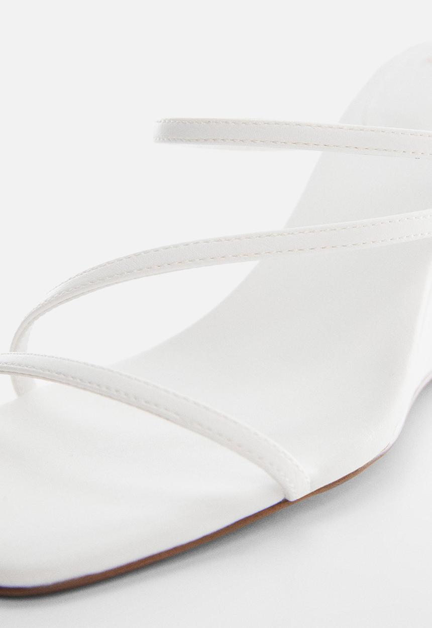 MANGO - Annie wedge sandal - white