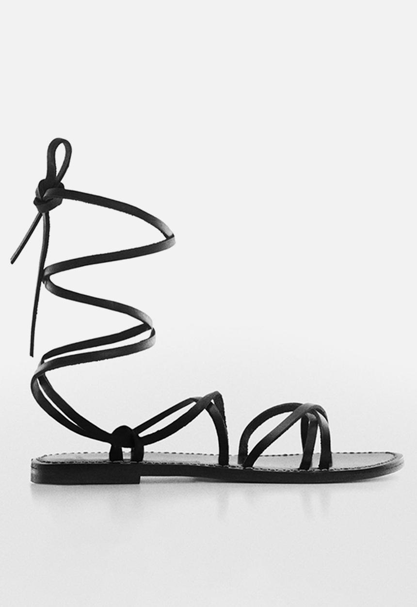 MANGO - Gina strappy sandal - black