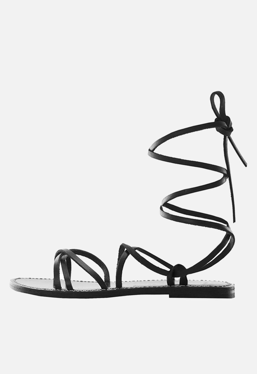 MANGO - Gina strappy sandal - black