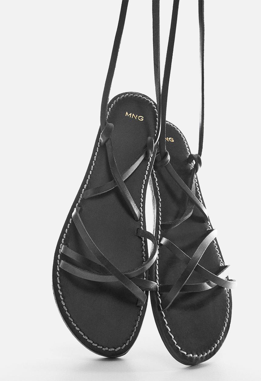 MANGO - Gina strappy sandal - black