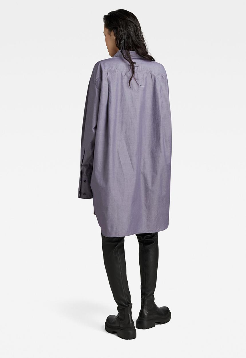 G-STAR - Oversized BF shirt long sleeve wmn - dk grape