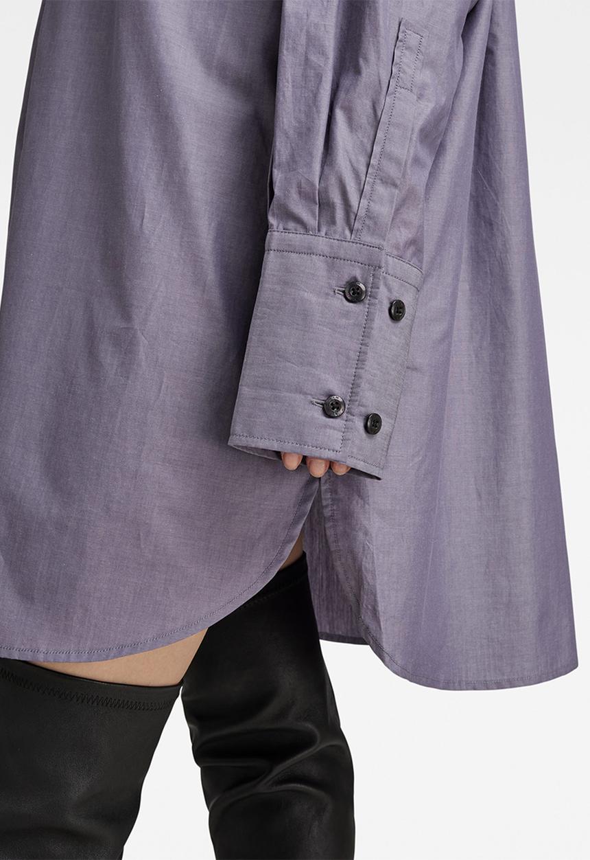 G-STAR - Oversized BF shirt long sleeve wmn - dk grape