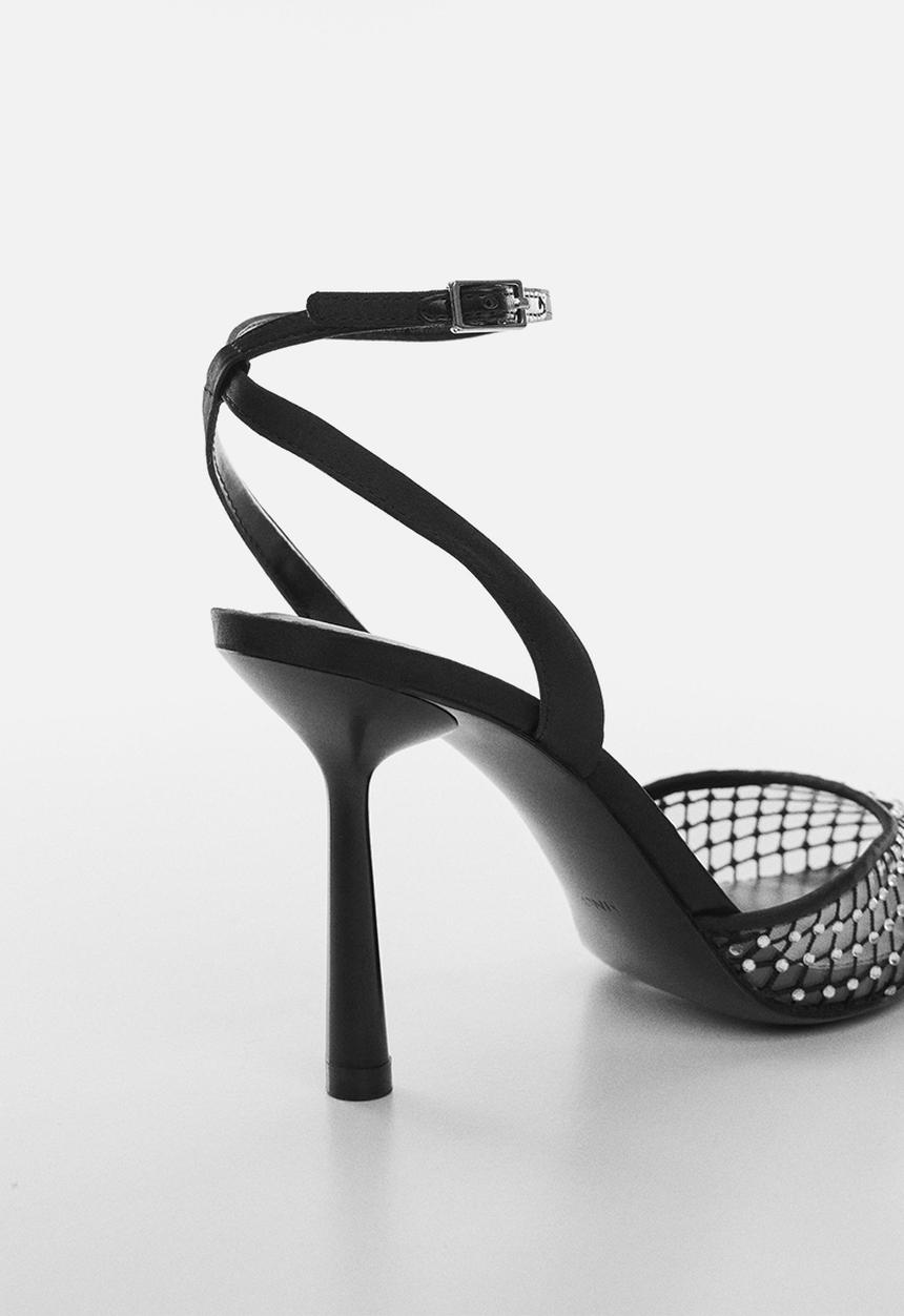 MANGO - Crom slingback court - black