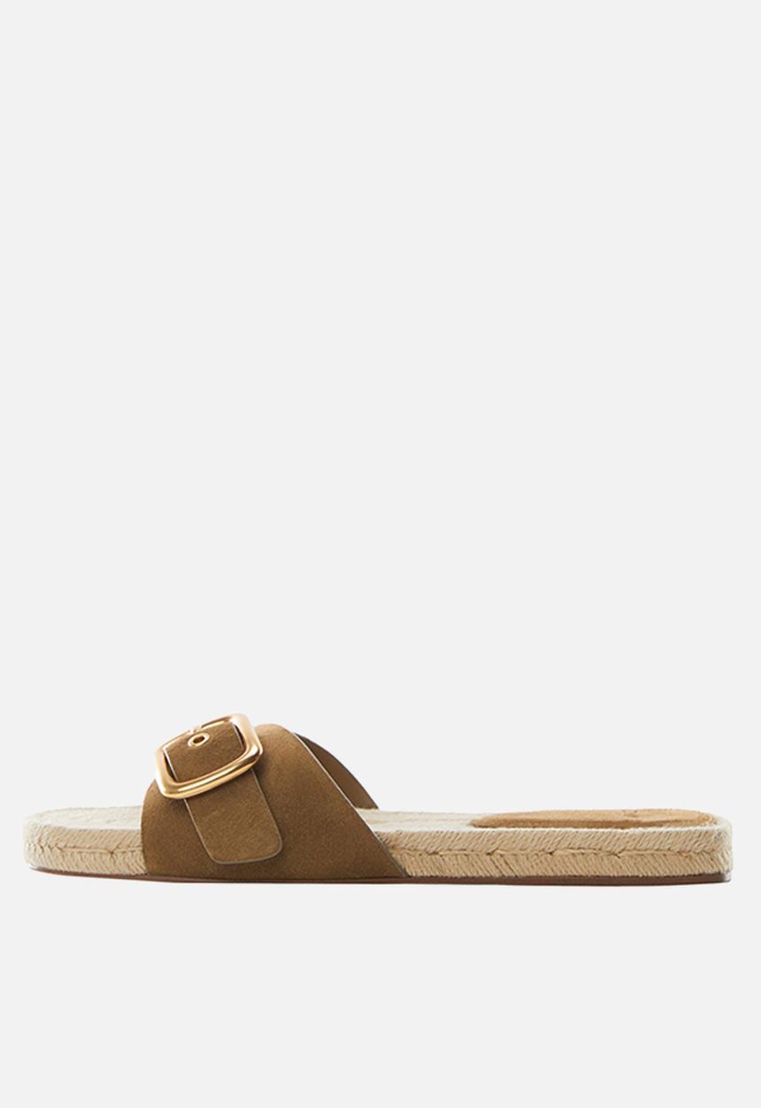 MANGO - Nani buckle sandal - beige/khaki