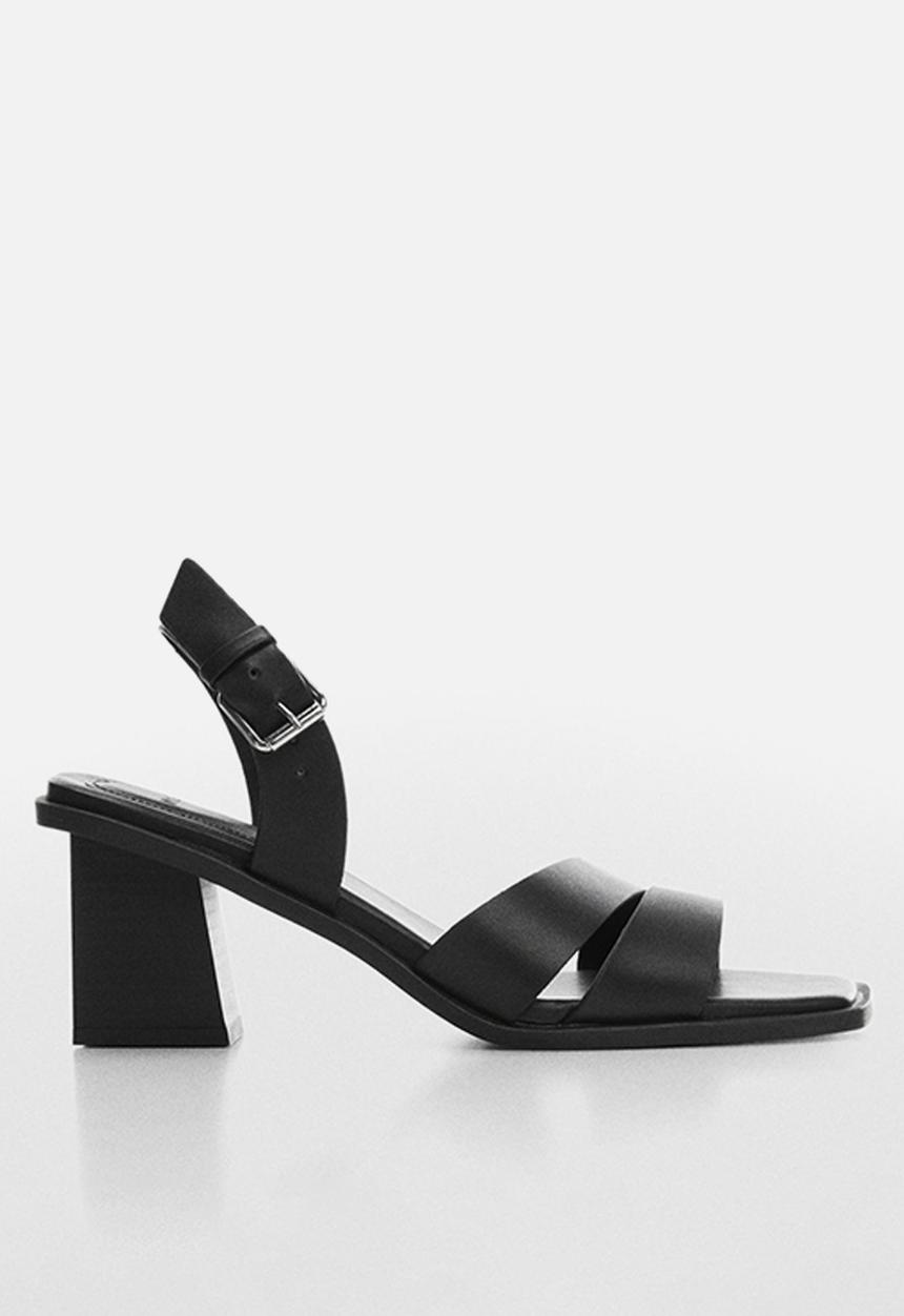 MANGO - Marise blockheel sandal - black