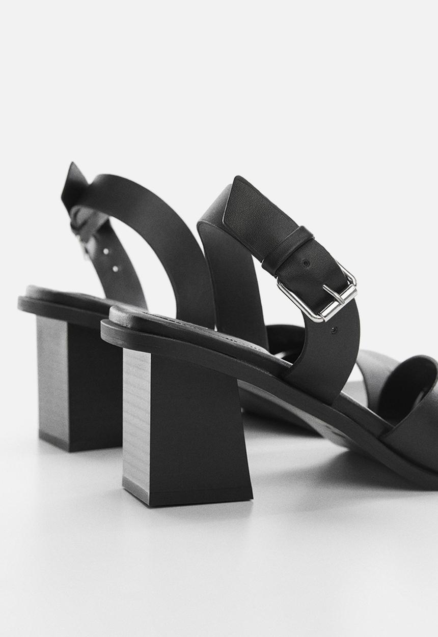 MANGO - Marise blockheel sandal - black