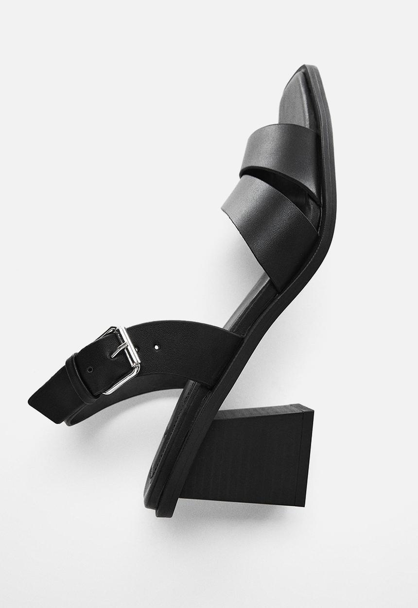 MANGO - Marise blockheel sandal - black
