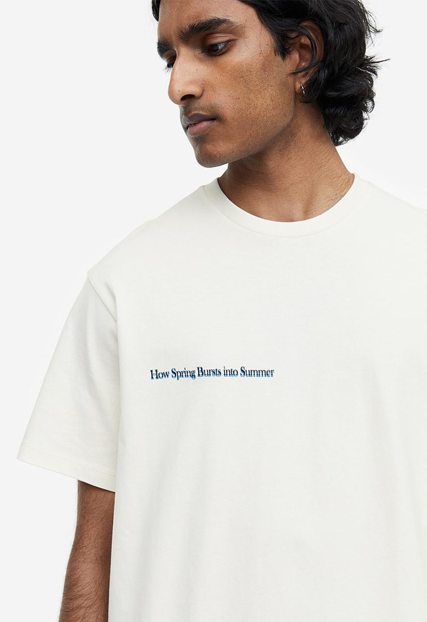 H&M - Relaxed fit printed T-shirt - white/landscape