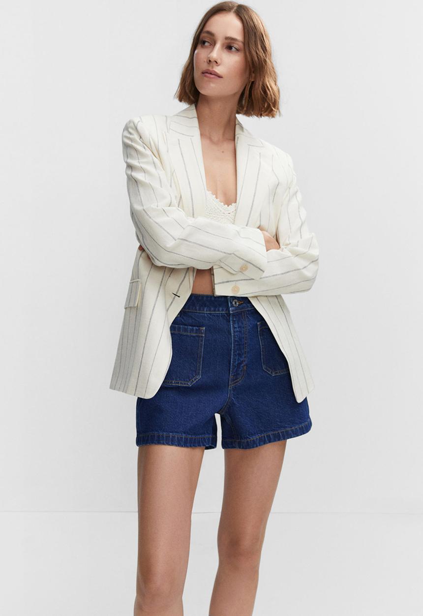 MANGO - Shorts clea - denim blue