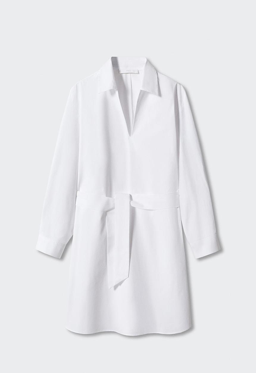 MANGO - Dress pop-h - natural