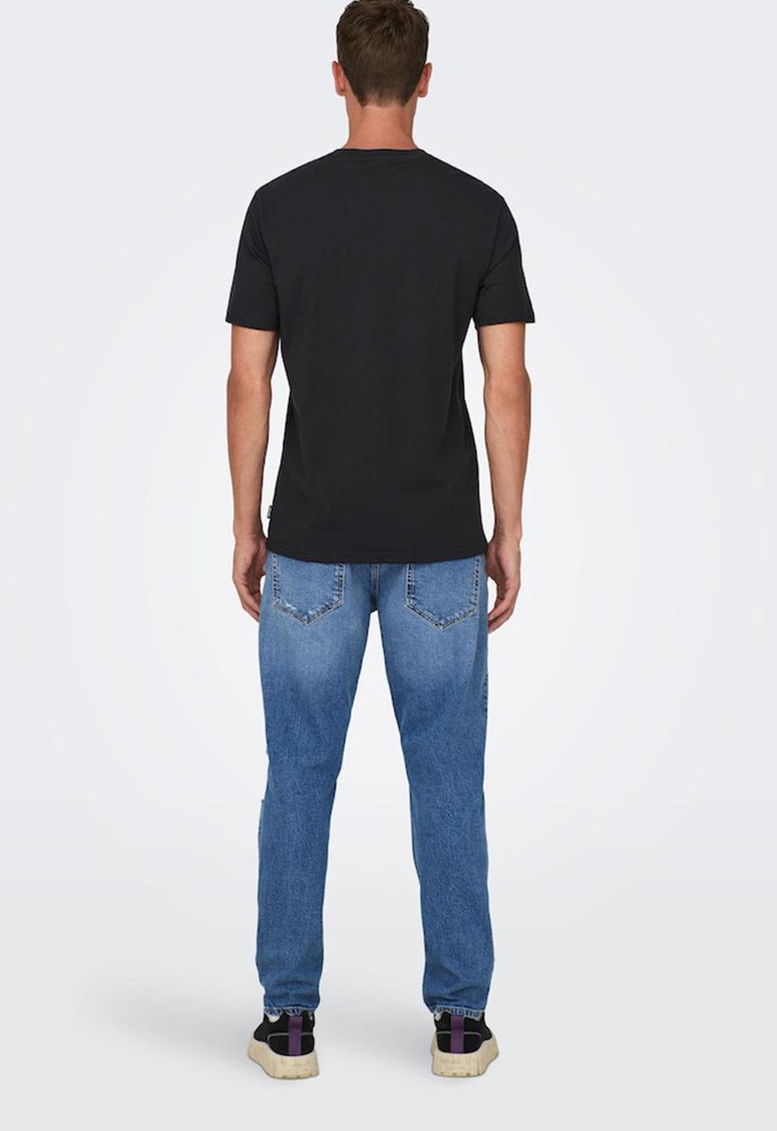 Only & Sons - Onsdavid bowie reg short sleeve tee - black 