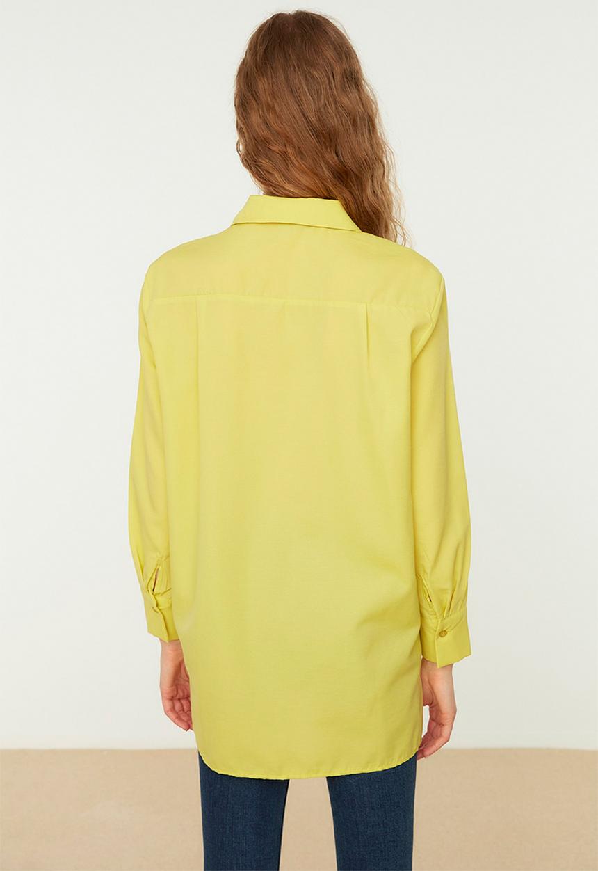 Trendyol - Modest regular shirt - yellow