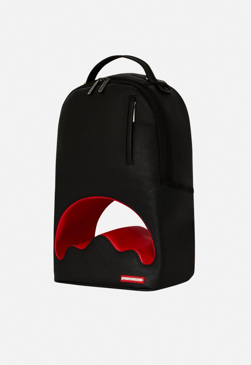 Sprayground - Shark shape thru backpack - black/red